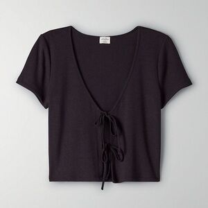 NWT Wilfred Only Tie-Front Tee